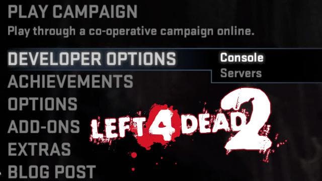 ENG - Console + Server List in Menu — Left 4 Dead 2 Steam Workshop preview image