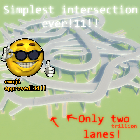 Extremely Simple Intersection (100% true) — Cities: Skylines Workshop preview
