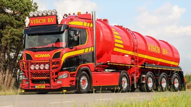 Scania V8 ''Visch B.V.'' Open Pipe by M. Yıldız — Euro Truck Simulator 2 Workshop preview