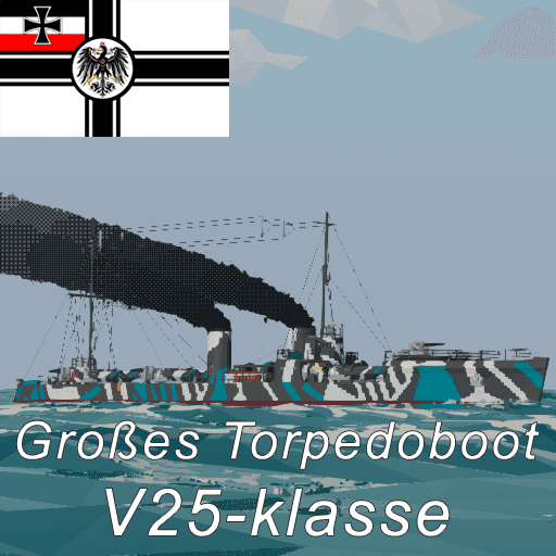 German Destroyer SMS "V25" — Stormworks: Build and Rescue Steam Workshop preview image