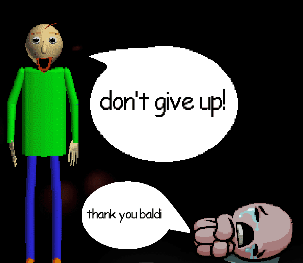 Baldi emotional support — The Binding of Isaac: Rebirth Steam Workshop preview image