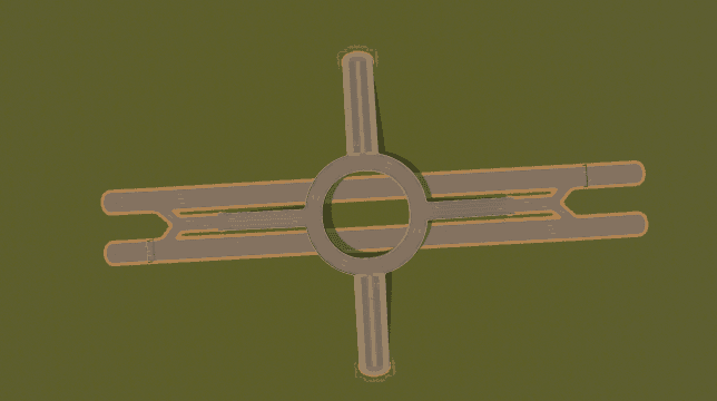 Highway Exit as Roundabout Top — Cities: Skylines Workshop preview