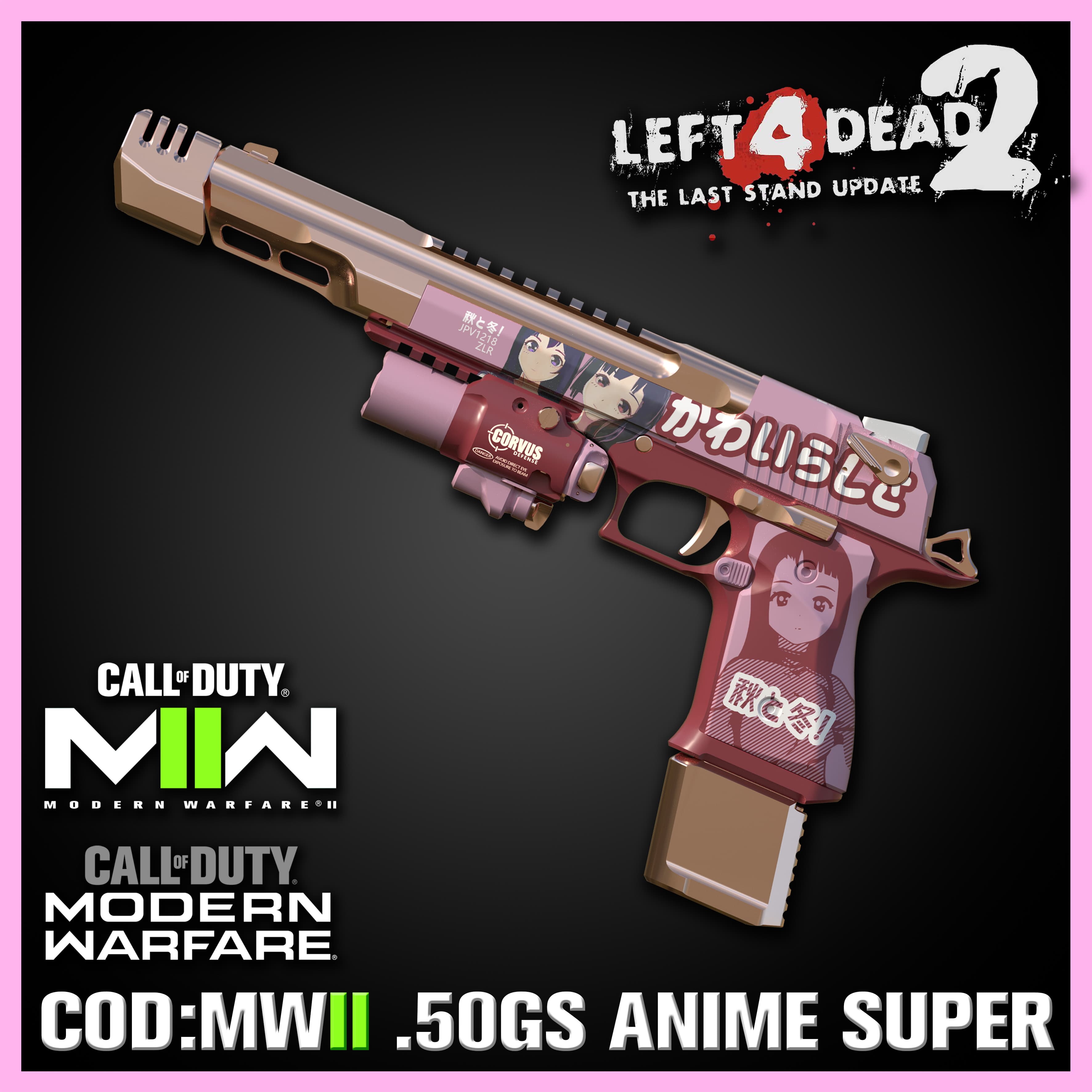 【ANIME SUPER / 超级动漫】COD:MW2022 .50GS Sakura Dream 替换 沙鹰（Deagle） — Left 4 Dead 2 Steam Workshop preview image