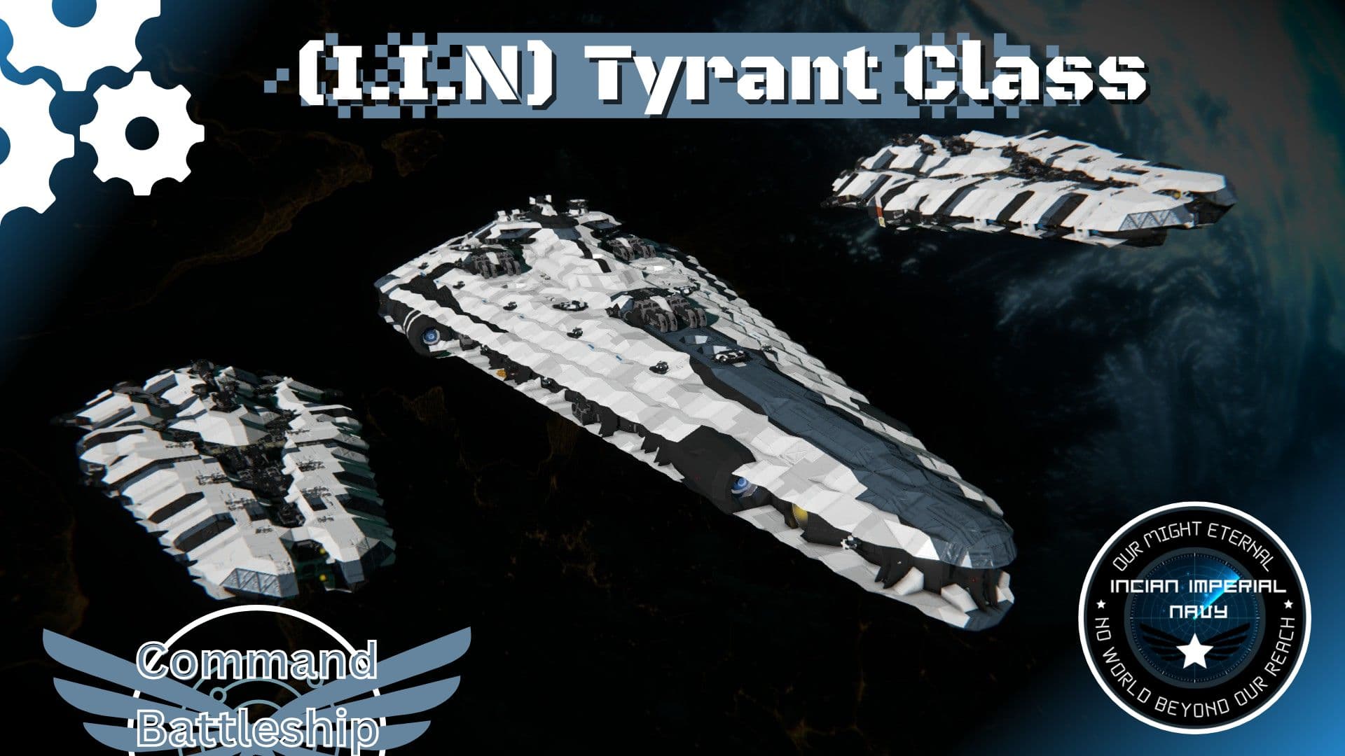 (IIN) Tyrant Class Command Battleship — Space Engineers Steam Workshop preview image