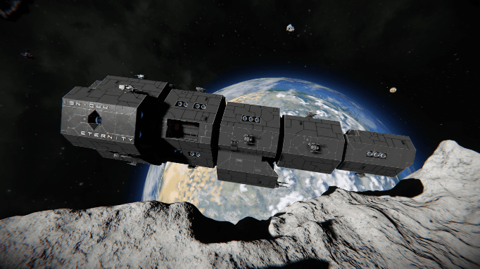 Halcyon V2 Light Cruiser Eternity — Space Engineers Workshop preview
