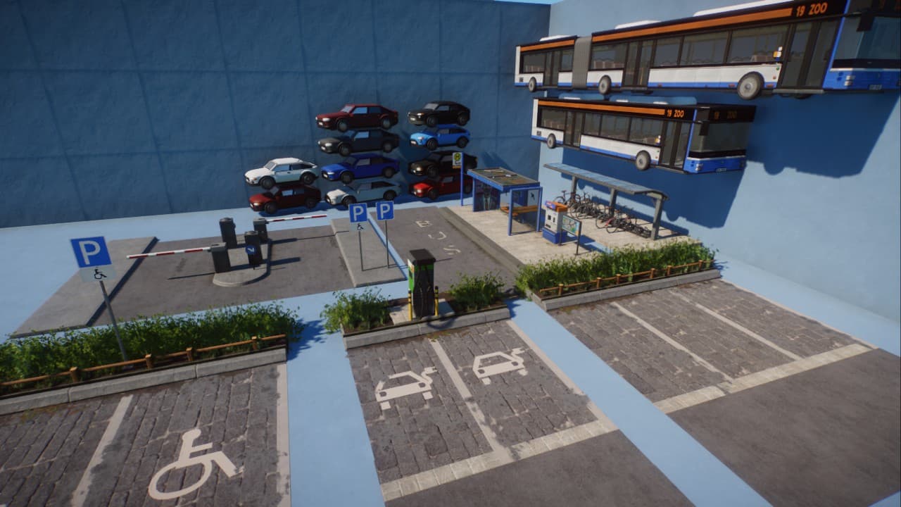 Marvins Parking Lot Pack — Planet Zoo Workshop preview