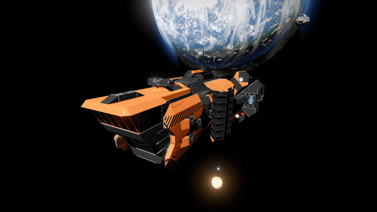 [frntr.au] Harbinger Light Freighter — Space Engineers Workshop preview