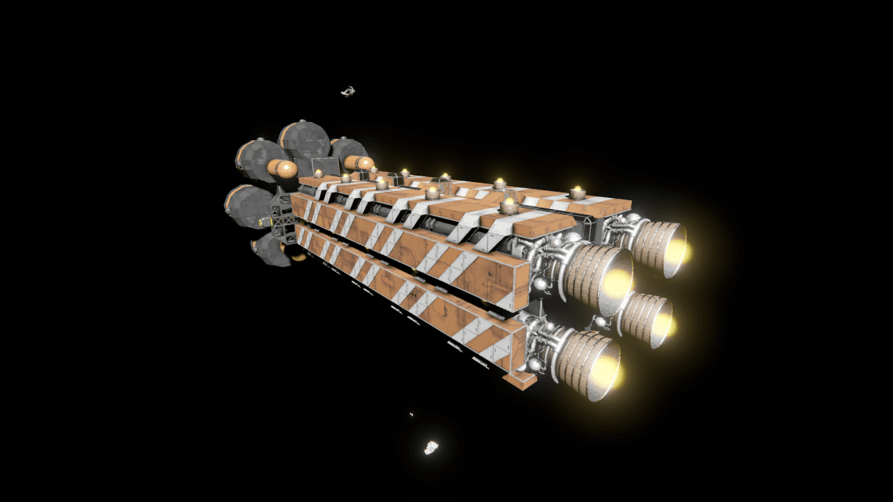 [frntr.au] Memphis Medium Freighter — Space Engineers Workshop preview