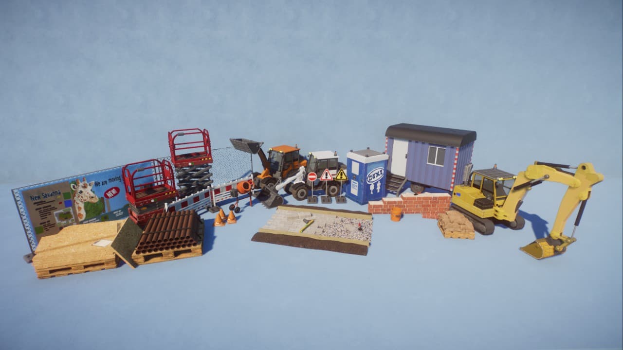 Marvins Backstage Pack: Construction Site — Planet Zoo Steam Workshop preview image