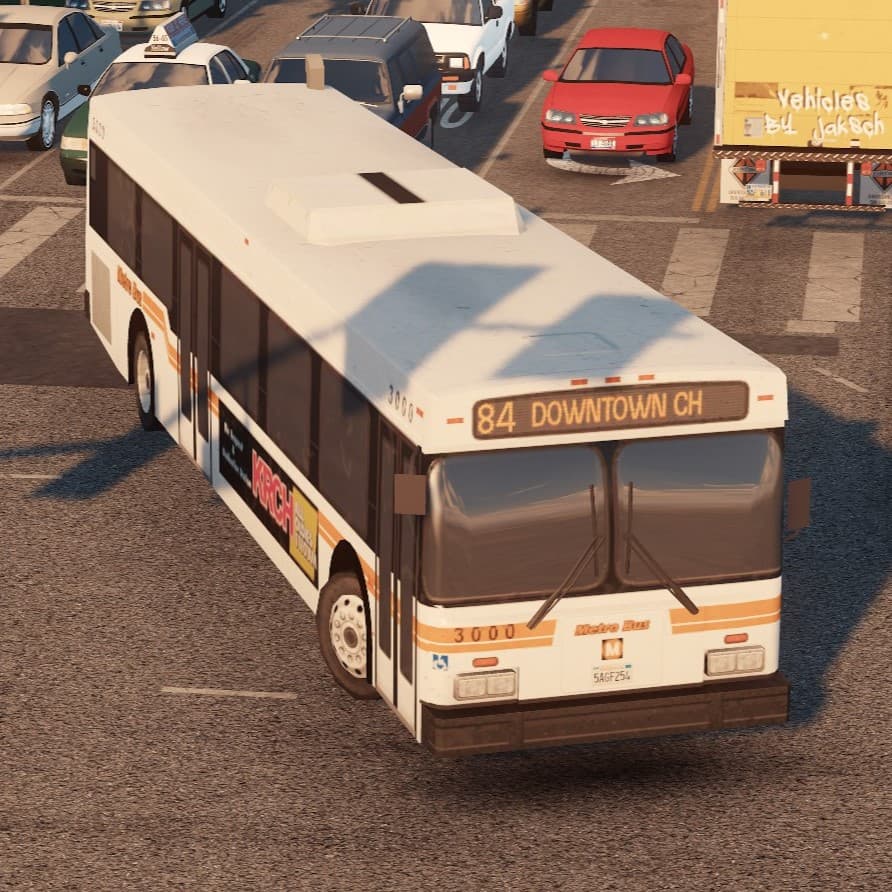 1998 New Flyer D40LF - LA Metro Bus — Cities: Skylines Steam Workshop preview image