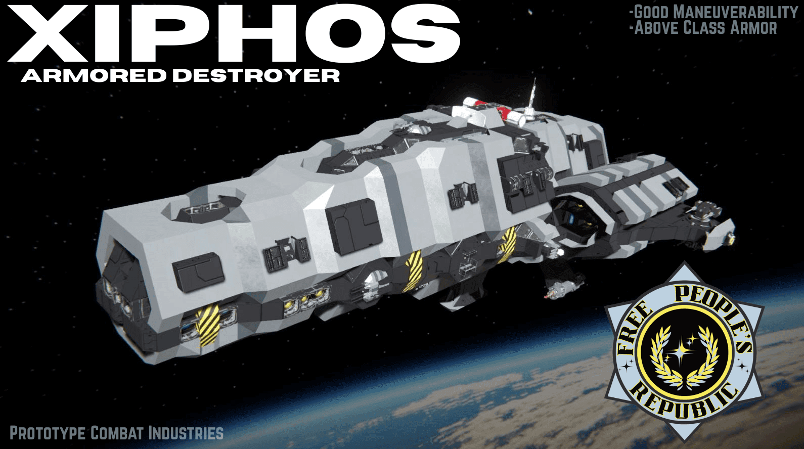 Xiphos Class Armored Destroyer (FPRN) — Space Engineers Steam Workshop preview image