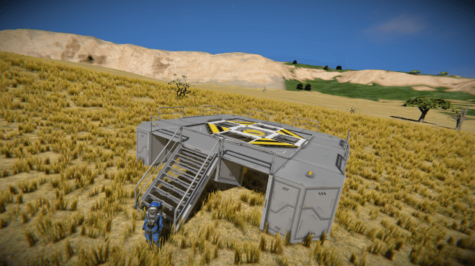 Prefab - Landing Pad Small 00 — Space Engineers Workshop preview
