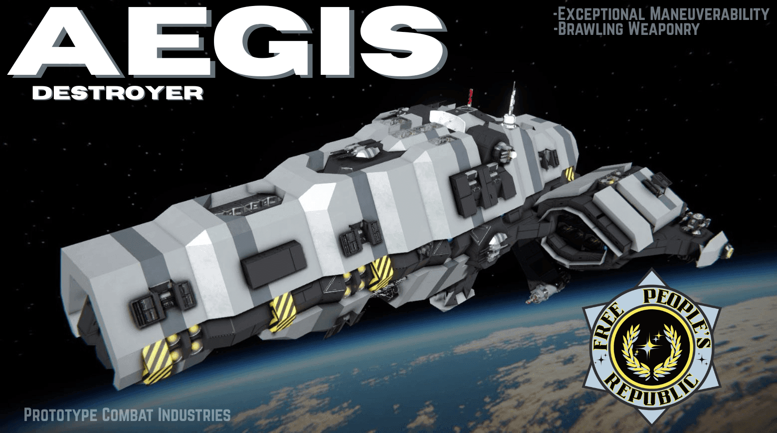 Aegis Class Destroyer - (FPRN) — Space Engineers Steam Workshop preview image