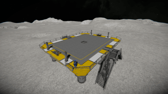 Prefab - Landing Pad Medi 01 — Space Engineers Workshop preview