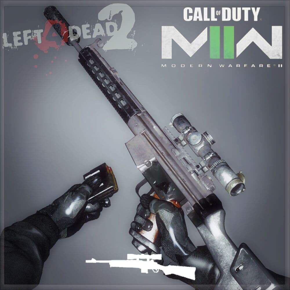 MWII LM-S&MSG-90 Suppressed(Hunting Rifle) — Left 4 Dead 2 Steam Workshop preview image