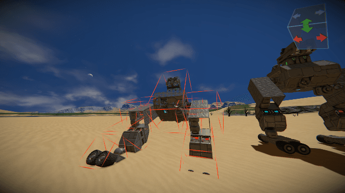 Omni-directional mech legs (Scriptless) — Space Engineers Workshop preview
