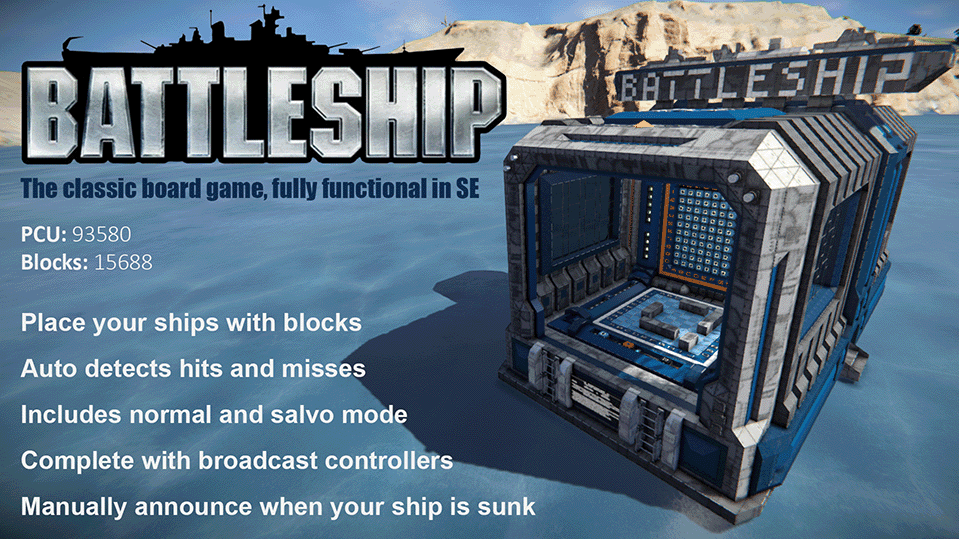 Battleship — Space Engineers Steam Workshop preview image