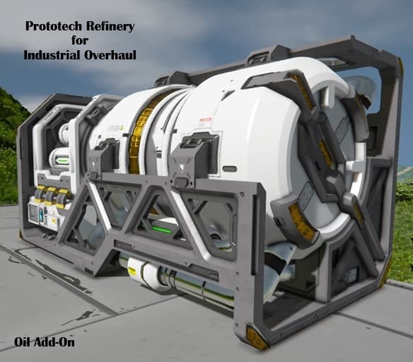 Prototech Refinery for Industrial Overhaul - Oil Processing Add-On — Space Engineers Workshop preview
