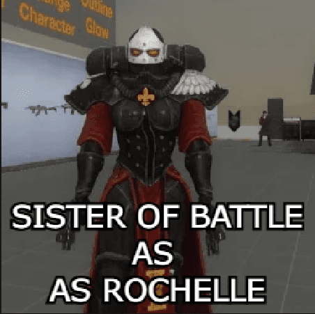 SISTER OF BATTLE AS ROCHELLE
 — Left 4 Dead 2 Workshop preview
