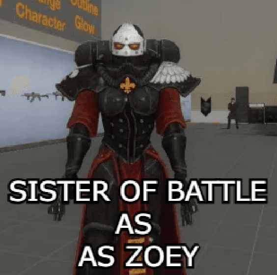 SISTER OF BATTLE AS ZOEY — Left 4 Dead 2 Steam Workshop preview image