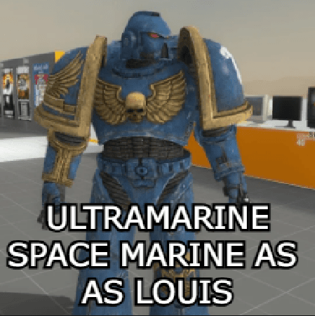 ULTRAMARINE SPACEMARINE AS LOUIS
 — Left 4 Dead 2 Steam Workshop preview image