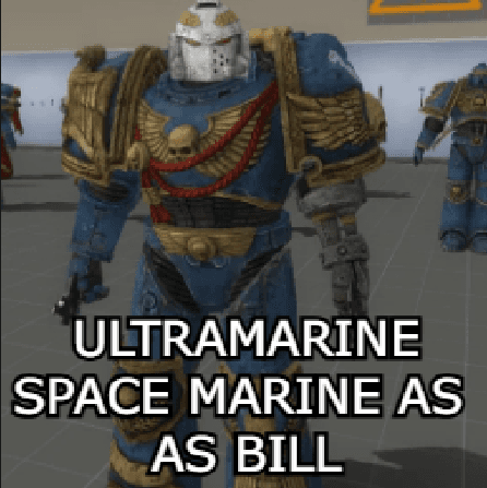 ULTRAMARINE SPACE MARINE AS BILL
 — Left 4 Dead 2 Steam Workshop preview image
