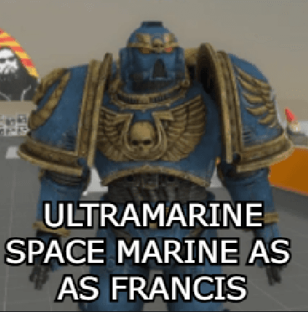 ULTRAMARINE SPACE MARINE AS FRANCIS
 — Left 4 Dead 2 Steam Workshop preview image