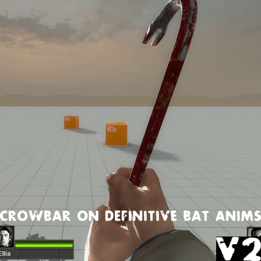 Crowbar On Definitive Bat Anims V2/Straighter Crowbar — Left 4 Dead 2 Steam Workshop preview image