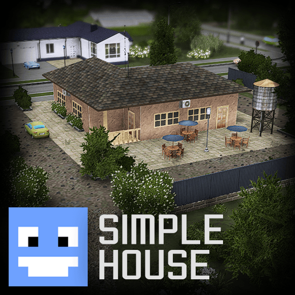 SimpleHouse (Low Poly+LOD) — Cities: Skylines Steam Workshop preview image