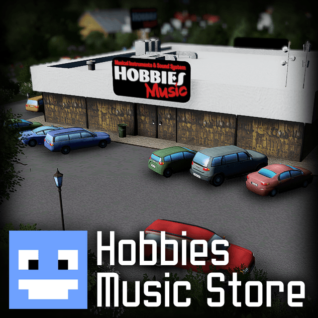 Hobbies Music Store (RICO) (Low Poly+LOD) — Cities: Skylines Workshop preview