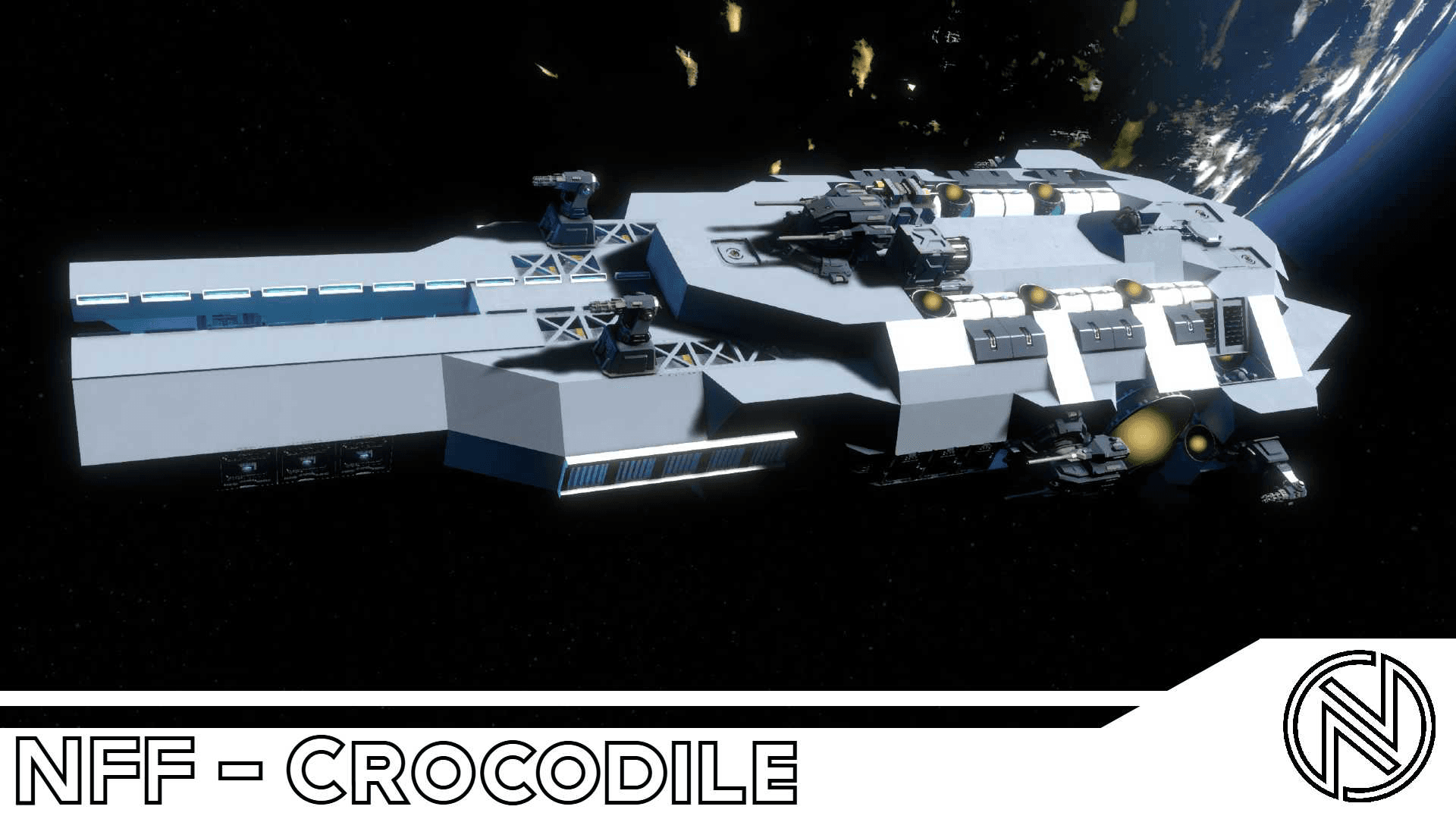 NFF - Crocodile Light Destroyer — Space Engineers Steam Workshop preview image