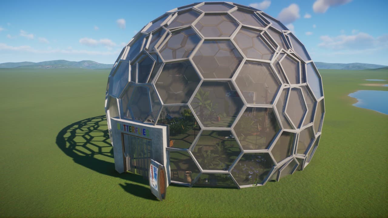 Butterfly Dome - go through exhibit — Planet Zoo Steam Workshop preview image