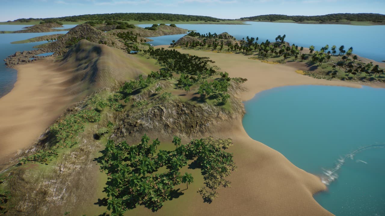 template tropical island map — Planet Zoo Workshop preview