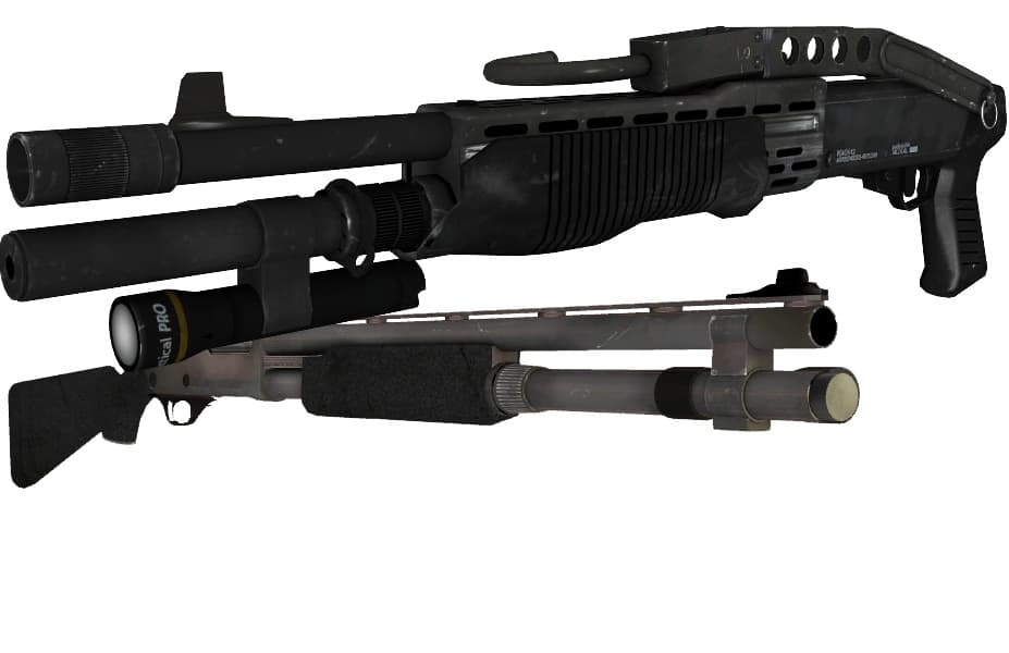 Chrome shotgun Spas 12/ Autoshotgun pump shotgun sounds — Left 4 Dead 2 Workshop preview