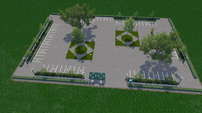 广场停车场12*8（带地下停车场） — Cities: Skylines Steam Workshop preview image