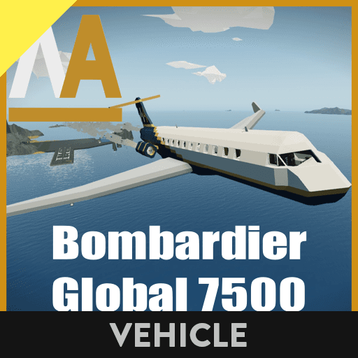 Miron Air Luxury VIP Bombardier Global 7500 — Stormworks: Build and Rescue Steam Workshop preview image
