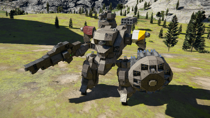 Myotis-Class Mechframe 'Knight' — Space Engineers Steam Workshop preview image