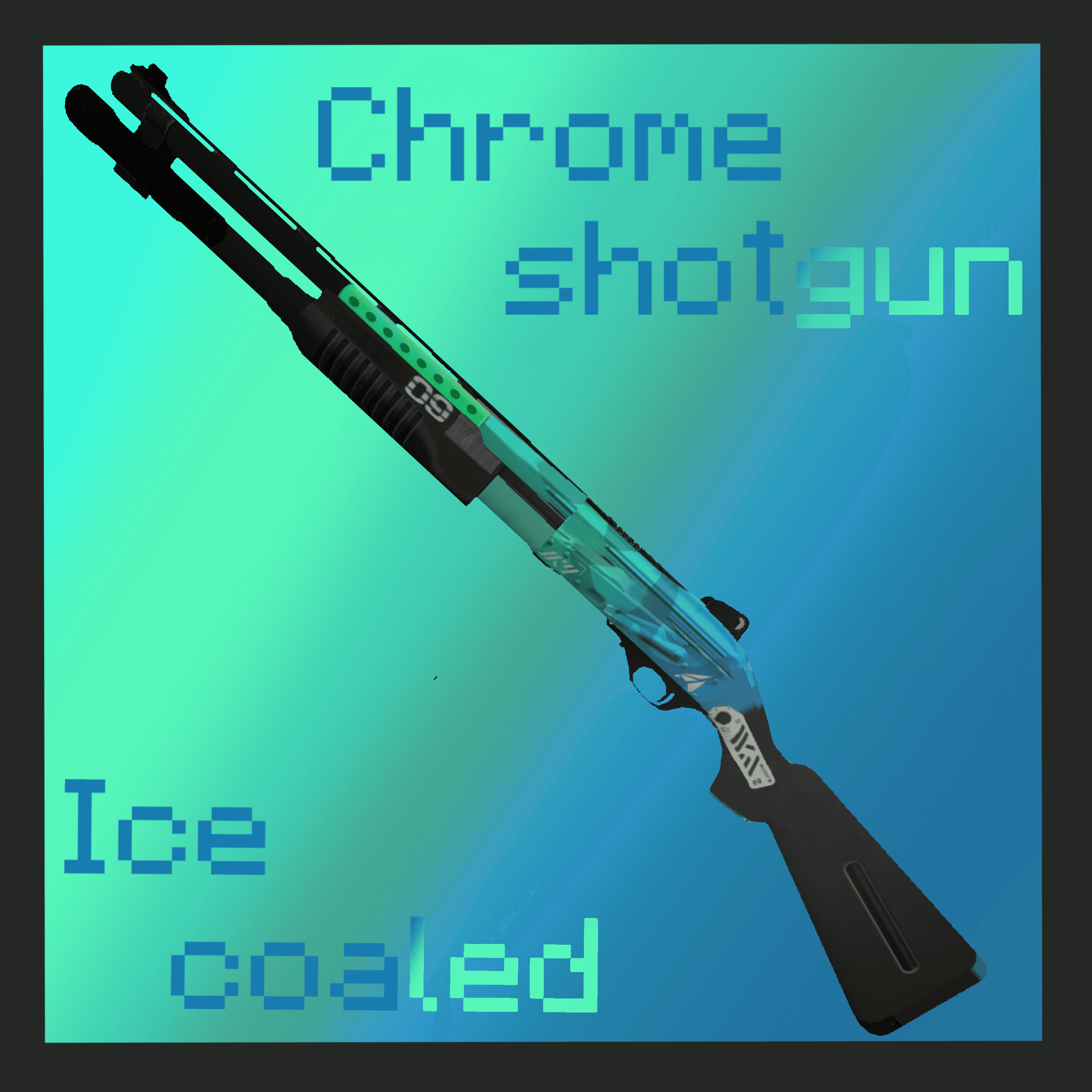官模铁喷(Chrome shotgun)可燃冰(Ice Coaled) — Left 4 Dead 2 Steam Workshop preview image