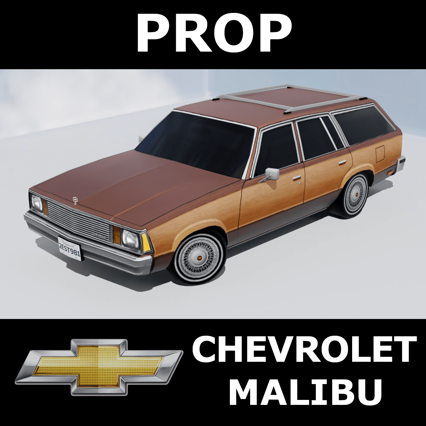 1981 Chevrolet Malibu Estate Prop — Cities: Skylines Steam Workshop preview image
