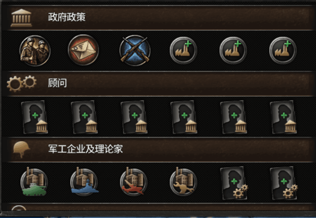 政治内阁槽位拓展 — Hearts of Iron IV Steam Workshop preview image