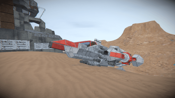 Caza Atmos Rojo — Space Engineers Workshop preview