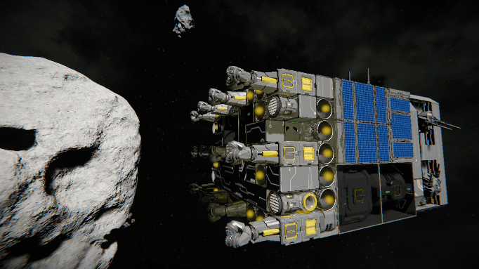 十二钻跃迁挖矿飞船 — Space Engineers Steam Workshop preview image