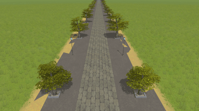 Curbless Paved Road Shared — Cities: Skylines Workshop preview