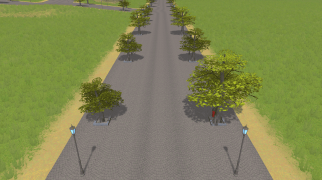 Curbless Cobblestone Shared — Cities: Skylines Workshop preview