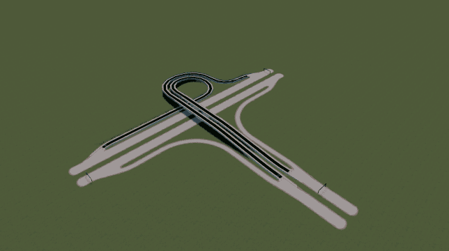 高速三向立交（高速三车道） — Cities: Skylines Steam Workshop preview image
