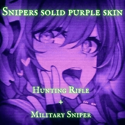 Snipers solid purple skin — Left 4 Dead 2 Steam Workshop preview image