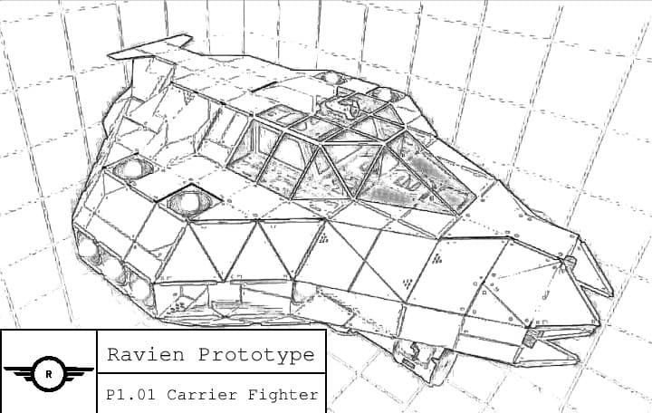Ravien P1.01 Carrier Fighter Prototype — Space Engineers Steam Workshop preview image