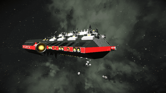 Atlanta I Heavy Corvette/Carrier — Space Engineers Workshop preview