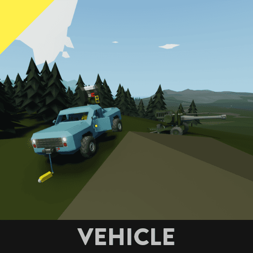 Pickup Truck + Howitzer Combo — Stormworks: Build and Rescue Workshop preview