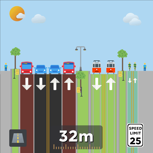 Side LRT/BRT(-T) Road — Cities: Skylines Steam Workshop preview image